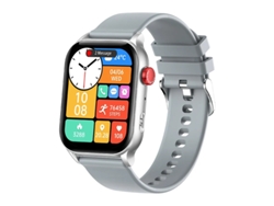 Reloj inteligente Kr86 con llamadas Bluetooth, asistente de voz, IA, descanso nocturno, monitoreo del sueño, plateado, Bestvite