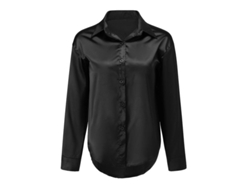 2026-camisa De Seda Brillante Ligera Para Mujer Yynuda De Poliéster Con Cuello Lapel Y Botones
