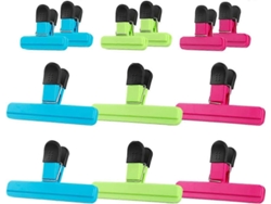 12 Pinzas Para Bolsas De Alimentos Clip Airtight De Plástico Resistente Con Agarre Antideslizante Para Café Papas Y Bolsas De Comida