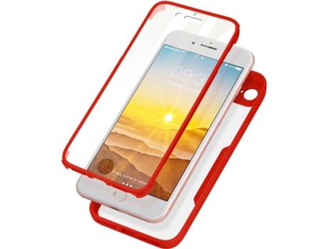 Carcasa iPhone SE 2020 AVIZAR Protección 360° Rojo