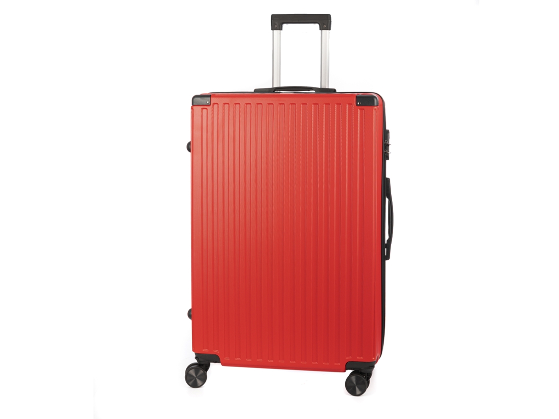 Maleta Gran Volumen Trolley Rígida Ultraligera, De Abs De Alta Resistencia Con Esquinas Reforzadas. Cerradura Numérica Y 4 Ruedas Dobles 360°.