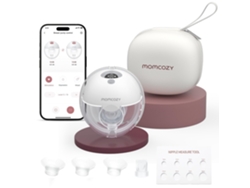 Extractor de leche eléctrico portátil inteligente Momcozy M5 con control por aplicación, extractor de leche inalámbrico (Paquete de 1, Gris)