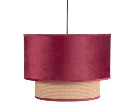 Lámpara de Techo FABRILAMP Nerva (Rojo - E27 - Máx. 60W - Tela)
