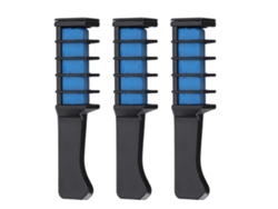 3pcs Peine De Tiza Capilar Temporal Con Agarre Cómodo Lavable Cambio De Color Suave Para Niñas