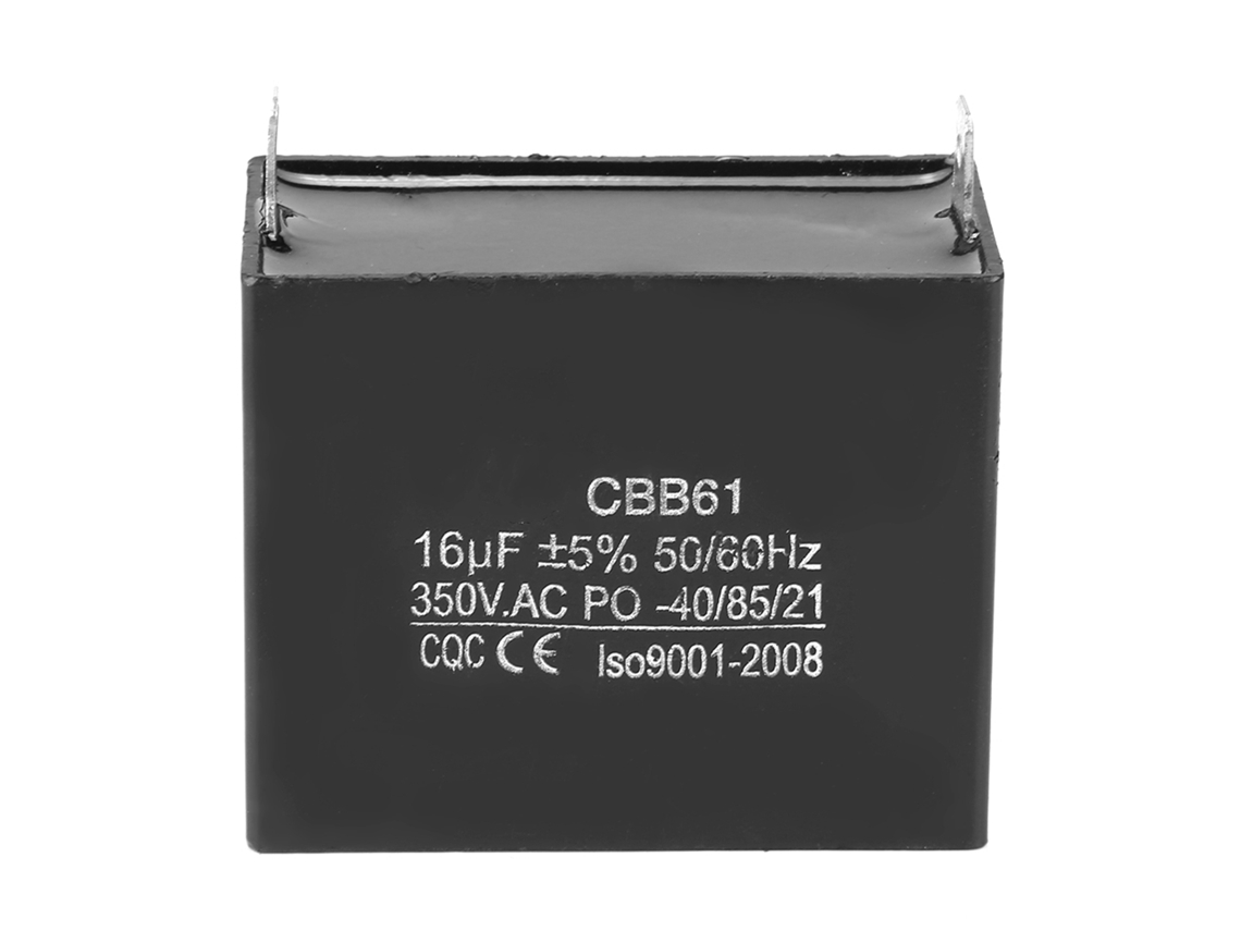 Condensador De Arranque Y Funcionamiento Cbb61 Para Motor 350v Ac 16uf 50/60hz Generador Cqc
