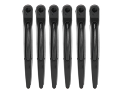 6 Piezas Pinzas De Pelo Para Estilismo Pinzas De Pato Para Peluquería Seccionar Tintes Y Permas Negro