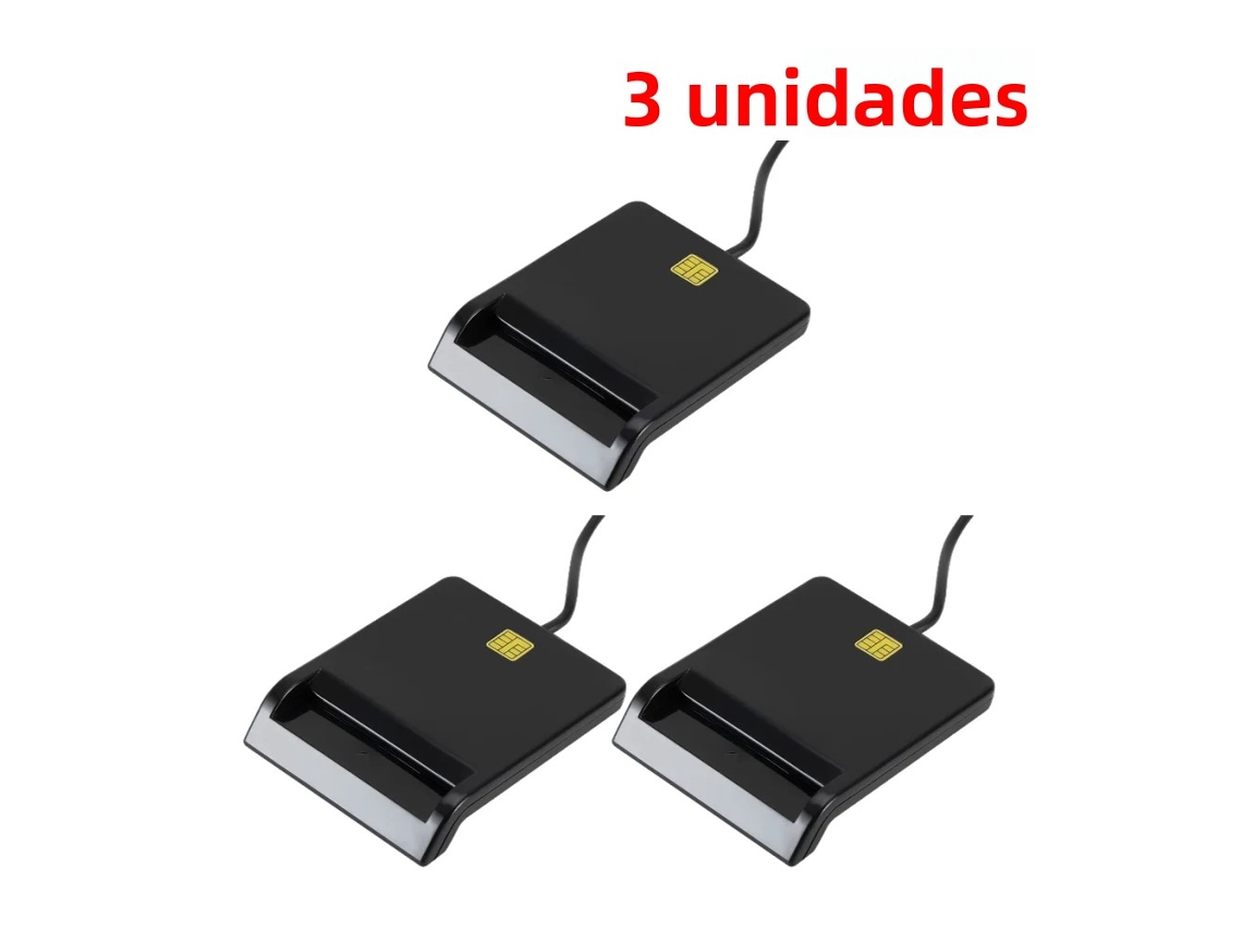 Lector de tarjetas inteligentes USB, funcionamiento estable y fiable, fácil de usar. Mdug (3 unidades)