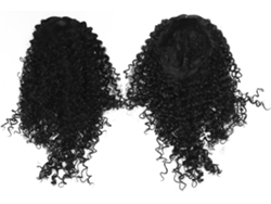 Aplique De Cabelo Sintético Preto Com Frente De Renda, 75cm, Com Ondas Profundas E Cachos, Ideal Para Cosplay E Festas.