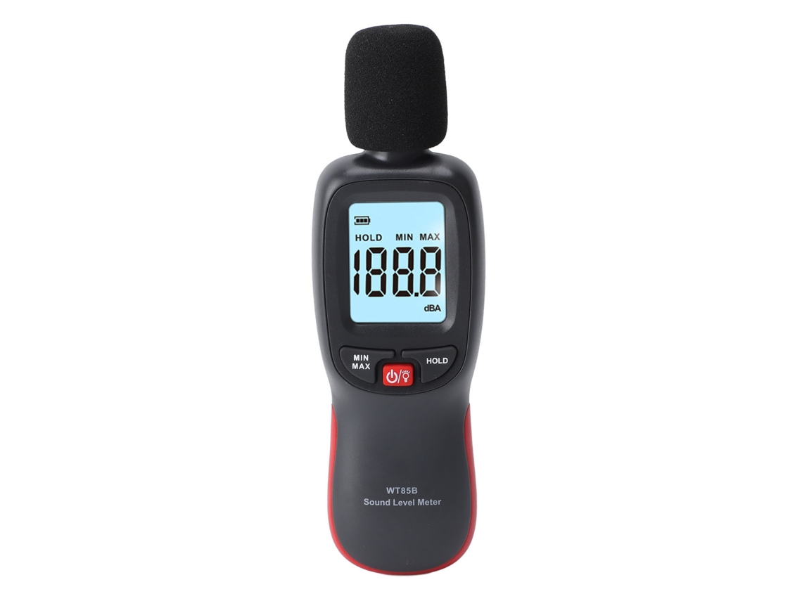 Sonómetro De 30-130 Db Con Ponderación A, Bluetooth Y Pantalla Lcd Retroiluminada.