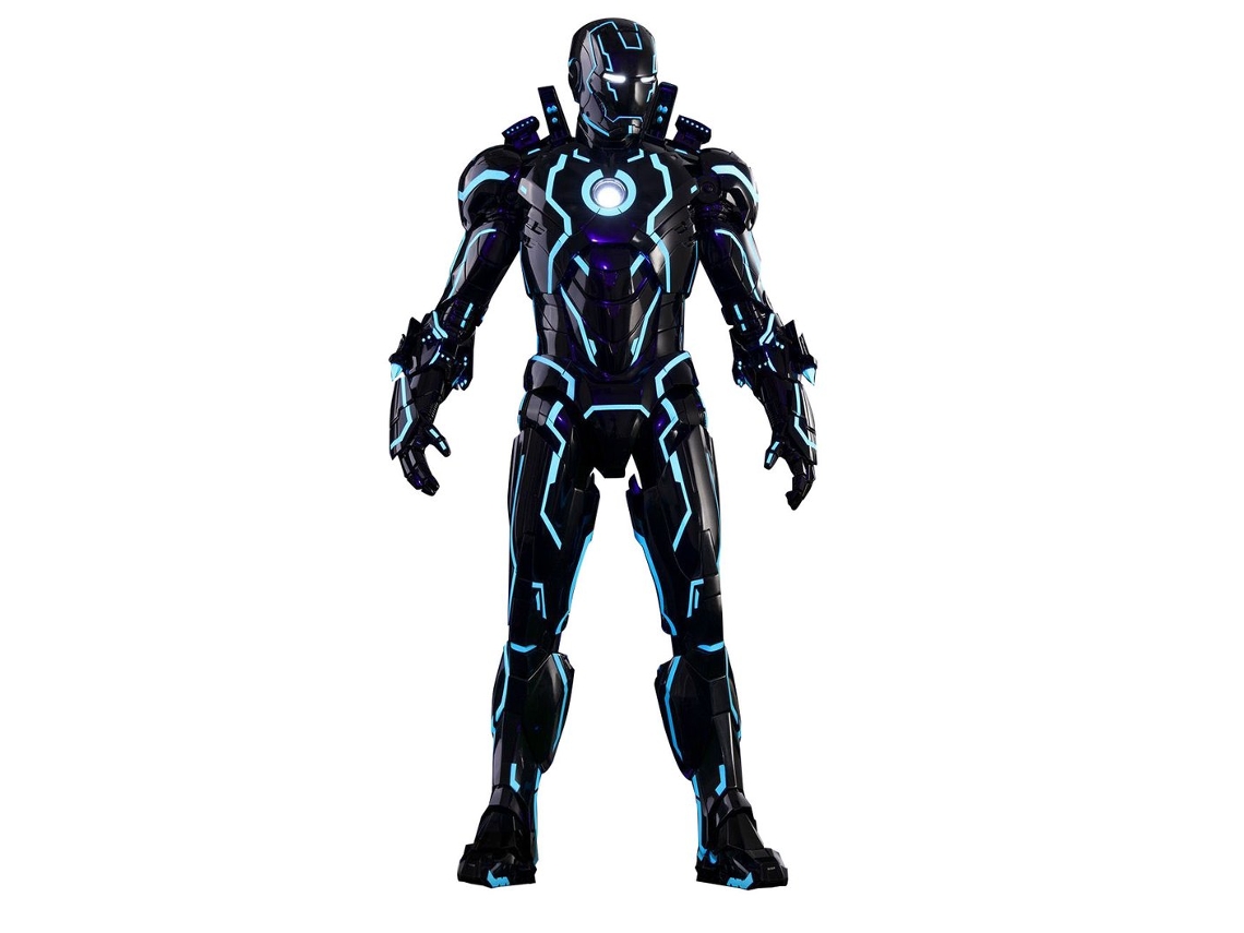 Figura Hot Toys MMS485D24 - Marvel Comics - Iron Man 2 - Neon Tech Iron Man Mark IV