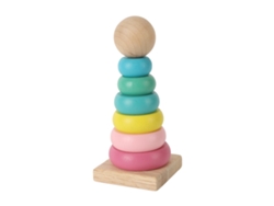 2026yncm--juguete De Anillos Apilables De Madera Educativo Colorido Para Bebés Y Niños Pequeños