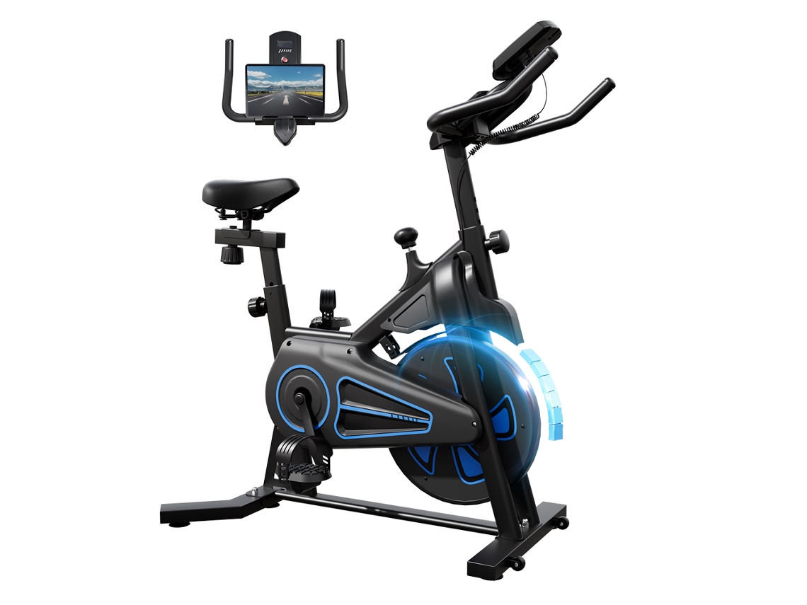 Bicicleta Estática Magnética Formill Qk116c Para El Hogar, Volante De Inercia De 6 Kg, Carga Máxima De 130 Kg, Ultra Silenciosa Con Pantalla Lcd Y Sop