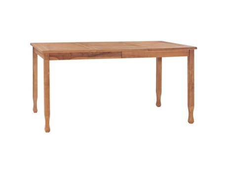 MAISON EXCLUSIVE Mesa de comedor de jardín madera maciza de teca 150x90x75 cm