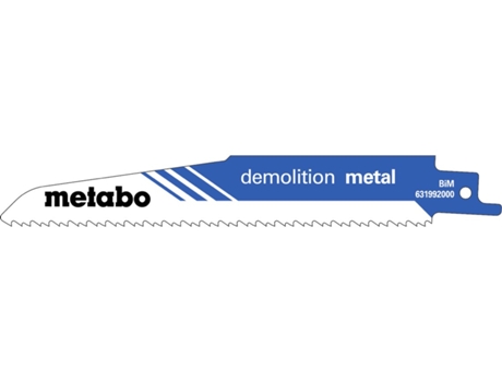 METABO 5 hojas para sierras de sable "demolition metal" 150 x 1,6 mm (631992000)