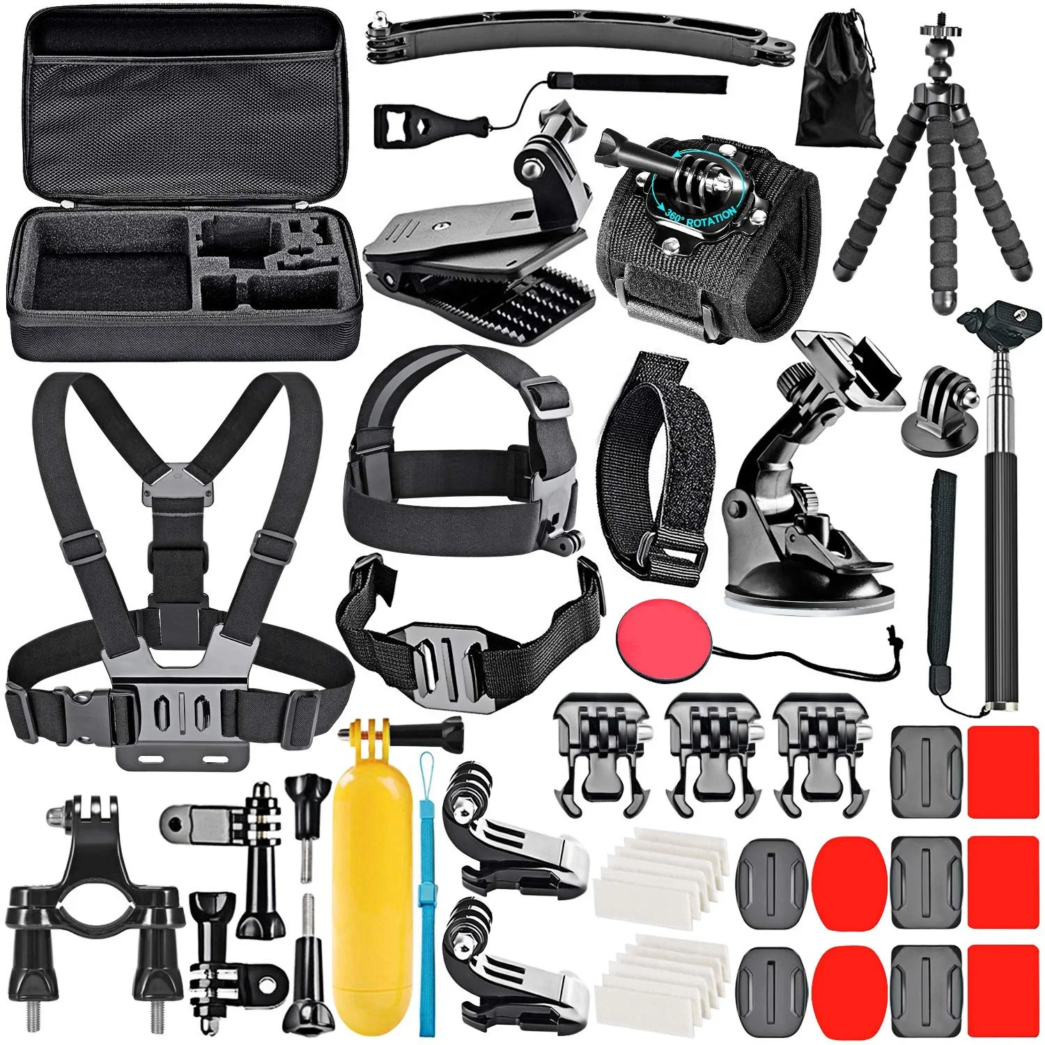 Accesorios para cámara de acción portátil (50 piezas) compatibles con GoPro Hero 12 Siurn