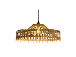 Lampara Techo Bambú Natural Marron 61x61x31cm
