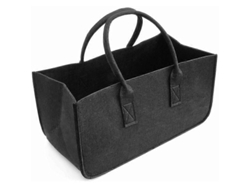 Cesta de fieltro plegable para leña, bolsa para chimenea y periódicos, versátil, compras, ocio, Er. 1 unidad. Hola fris GOKOCO