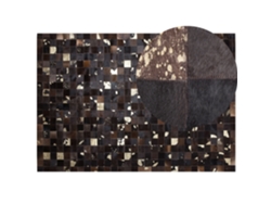 Alfombra BELIANI Bandirma de Piel de vaca Marrón 160x230