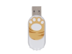 Memoria Usb Gato Pata Flash Drive 16gb Amarillo Almacenamiento Grande Para Computadora Portátil