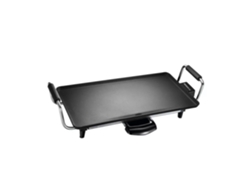 Placa de cocina japonesa portátil MELCHIONI Atena, 2000 W, superficie antiadherente de 43 x 23 cm, termostato ajustable, color negro