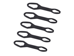 5 Piezas Llave De Doble Extremidad 8mm A 22mm Acero Aleado Autoapretable Herramienta Llave Universal 160mm Negro