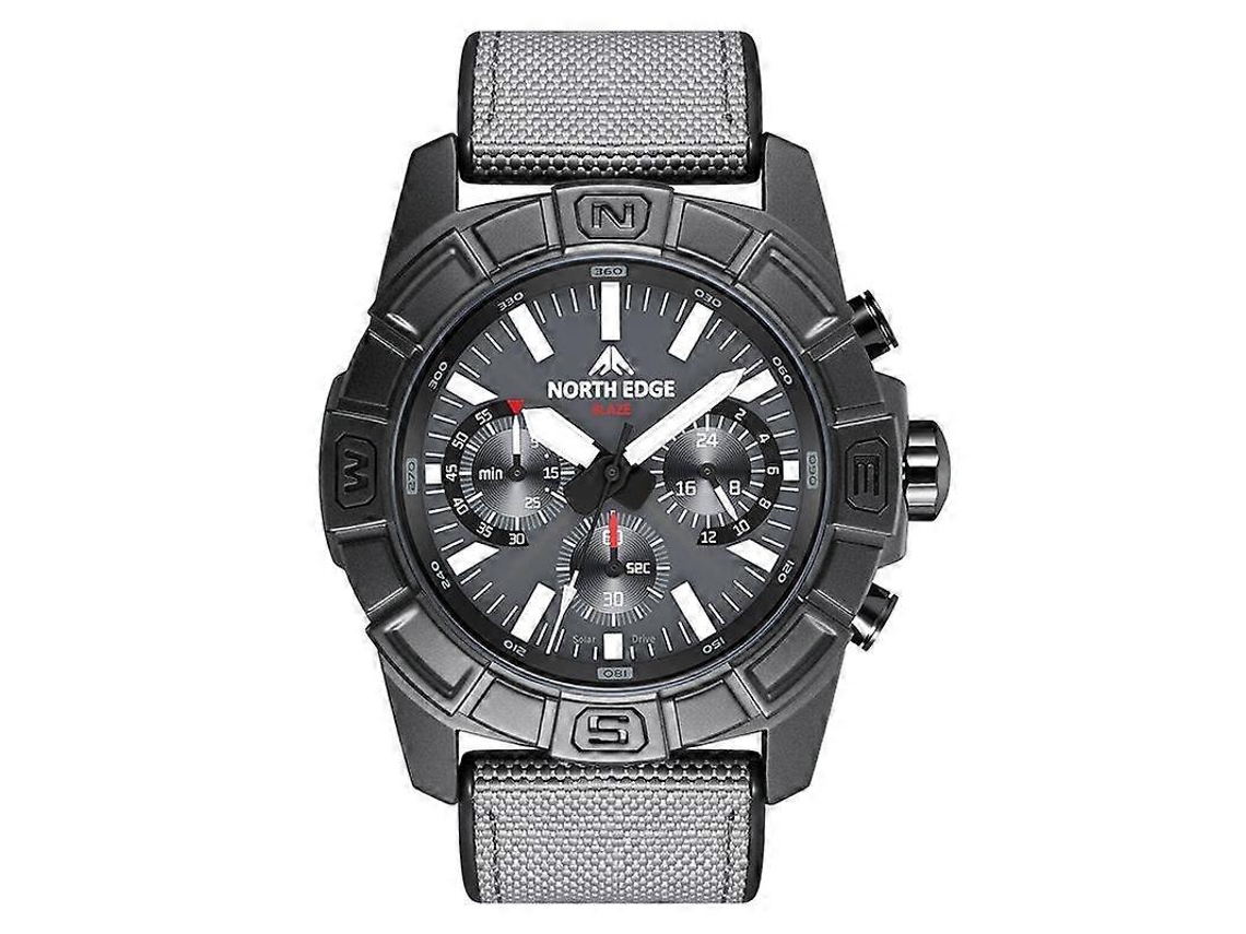 Reloj deportivo inteligente North Edge Blaze para hombre, resistente al agua y con energía solar, Hengrongshen