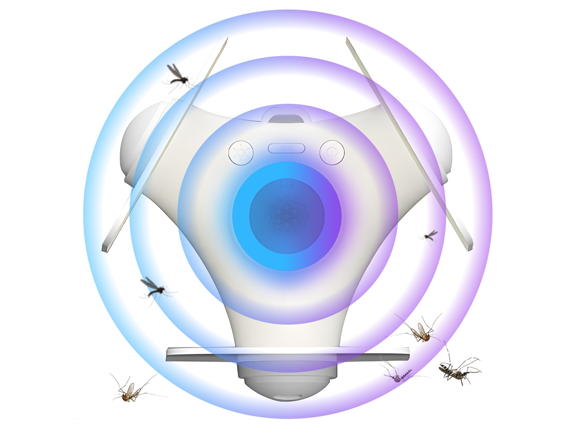 Exterminador Eléctrico Portátil De Mosquitos Para Interiores, Seguro, No Tóxico, Recargable, Con Luces Y Tiras Adhesivas.