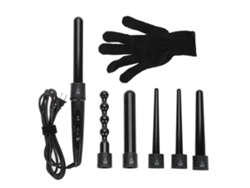 Set De Rizador De Cerámica Intercambiable 6 En 1 Con Guante Antiquemaduras Para Pelo