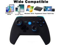Controlador para Android / PC / PS3, Joystick de Android para juegos móviles con Bluetooth, Controlador inalámbrico 2.4G para PC / PS3 / TV YIZHOOD