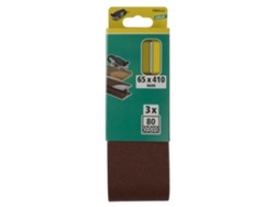 Wolfcraft 1904000 - 3 Lijas De Banda, Corindón, Grano 80, 65 X 410