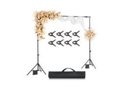 Estructura de fondo fotográfico ajustable 213x300cm con trípodes reforzados Tekmaquinas