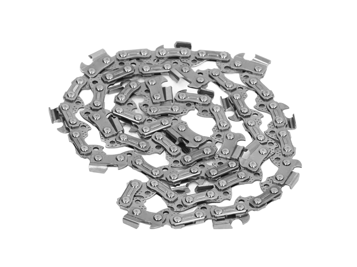 Cadena de acero SK5 de 8-59 eslabones y 53 cm con ángulo recto para motosierras eléctricas y diésel.