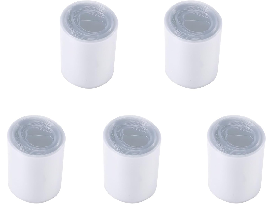 5 Tubos Termorretráctiles De Pvc De 70 Mm Para Película Retráctil, 4 Baterías 18650, 5 M, Transparentes