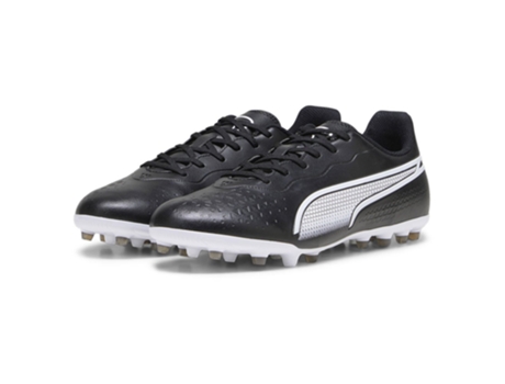Botas de fútbol Unisex para Fútbol PUMA King Match Mg Negro (44)