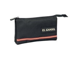 Estuche triple El Ganso Basics negro 22x12x3cm Safta