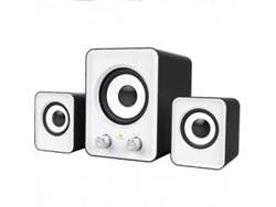 Sistema de altavoces multimedia FT202 con subwoofer y audio activo USB para portátil 2.1 Chaberlu