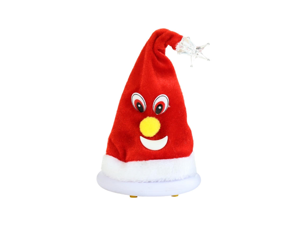 Ats-sombrero De Papá Noel Cantante Y Bailarín Con Luz Musical Juguete Eléctrico Para Niños Regalo Navideño