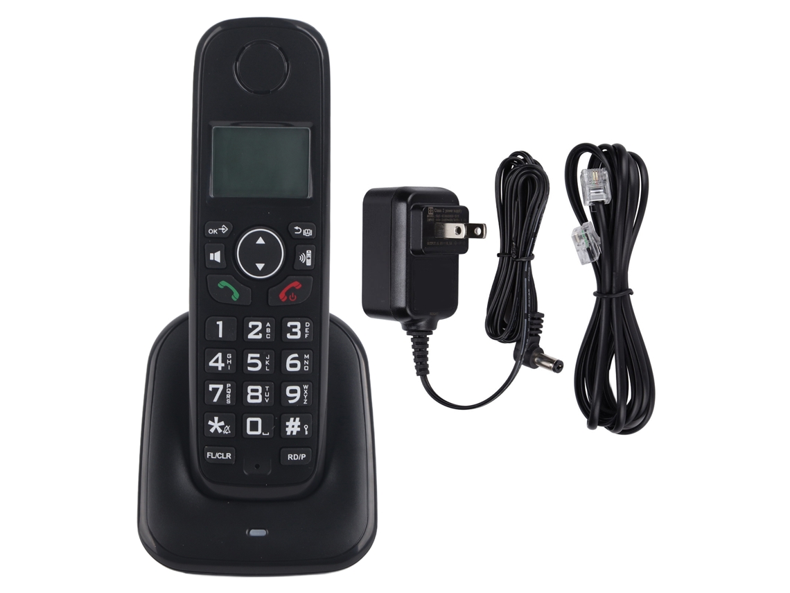 Teléfono Inalámbrico Con Altavoz Ampliable, Sistema Digital Multifuncional Para Oficina Y Hogar, Enchufe Usb.