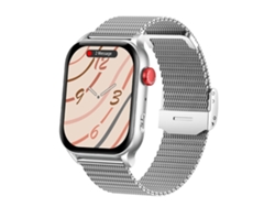 Kr86 Smartwatch Bluetooth Llamadas AI Asistente de Voz Descanso Mediodía Monitoreo del Sueño Nocturno Plata YEMAESRE
