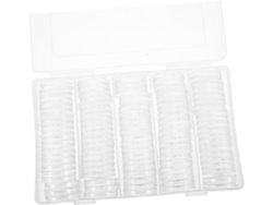 Boîte De Rangement Pour Plastique Transparent Coffret Protecteur Rond Avec Couvercle Organiseur