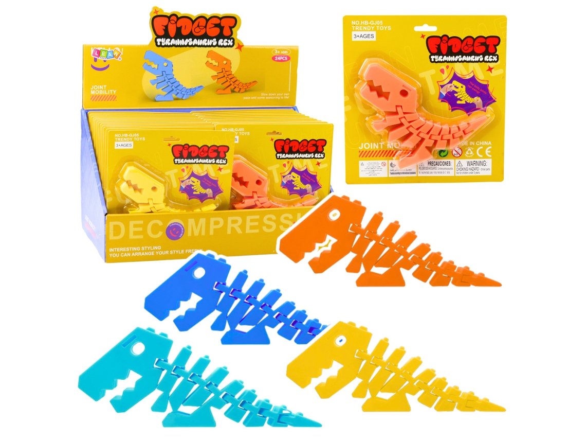 Rompecabezas de dinosaurio Fidget 3D, rompecabezas flexible y plegable B.active