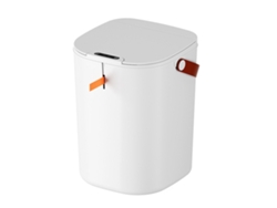 Papelera Automática Con Sensor De 20 Litros, Abs, Sin Contacto, Con Asa, Color Blanco, Para Baño Y Hogar.