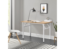Escritorio NEU.HAUS Metal/Aglomerado (Color Haya/Blanco - 120 x 60 x 75 cm)