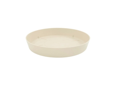 PLASTIKEN TES - Plato Redondo Ø17 cm TES para Macetas de 22 cm Ecru