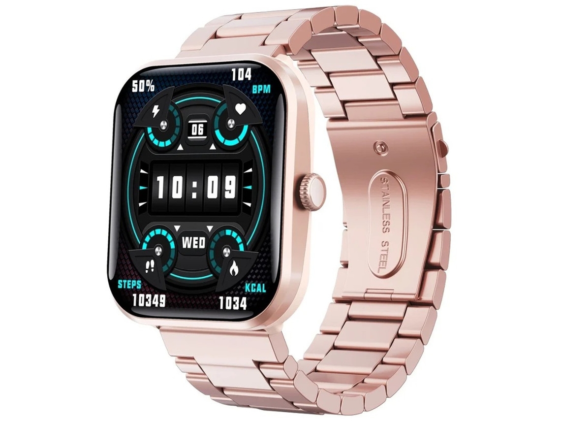 Reloj inteligente F96 para mujer, de 1,90 pulgadas, con monitor de actividad física, compatible con llamadas, resistente al agua IP68 y monitor de frecuencia cardíaca. Yizhood