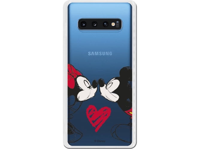 Carcasa Samsung Galaxy S10+ DISNEY Mickey y Minnie Beso Multicolor