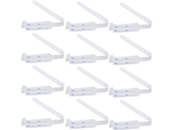 Paquete De 100 Pulseras Médicas Blancas De Pvc Para Adultos Mayores Y Mujeres.