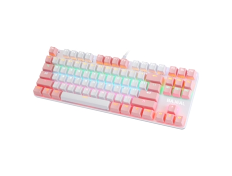 Teclado gaming NANA K100 RGB (Mecánico - Portugués - Rosa 1)