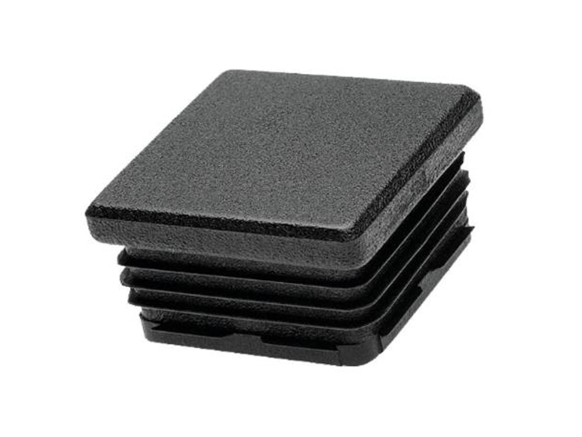 Cantonera cuadrada 60mm interior  negra 8806