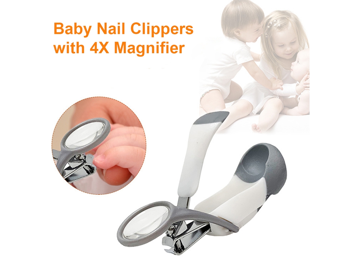 Tijeras De Uñas Para Bebés Con Lupa 4x, Seguras Para Recién Nacidos Y Niños.